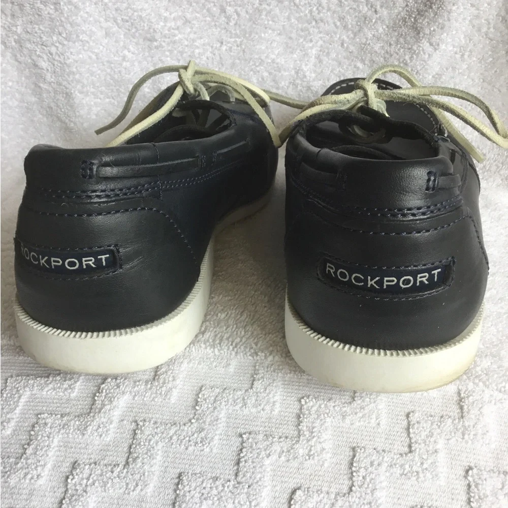 Rockport Navy Boat Shoes